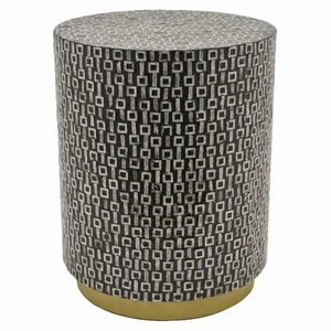 PBTH94131 | Plutus Brands Stylish Black Wood Side Table