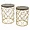 PBTH92924 | Plutus Brands Set of 2 Gold Metal Tables with