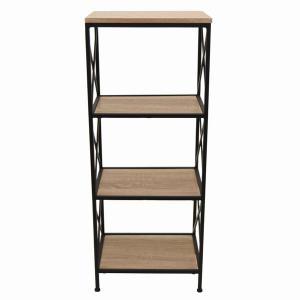 Plutus PBTH94501 Metalwood Plant Stand In Brown Metal