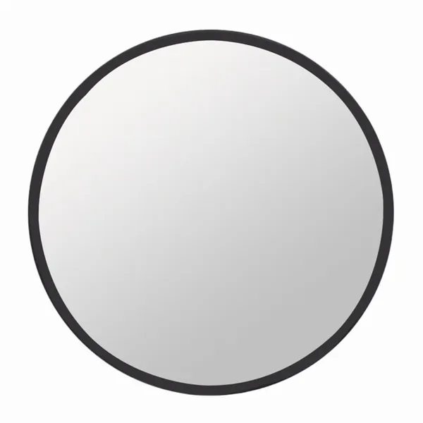 Plutus PBTH92915 Metal Wall Mirror In Black Metal