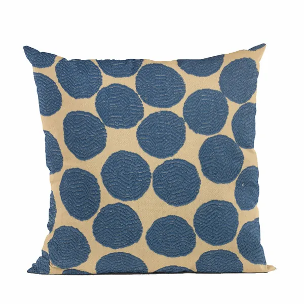 Plutus PBRA2492-2424-DP Plutus Blue Spotty Dot Luxury Throw Pillow