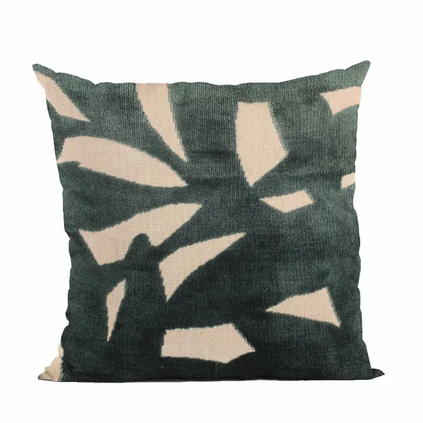 Plutus PBRA2504-1818-DP Plutus Green Palm Floral Luxury Throw Pillow