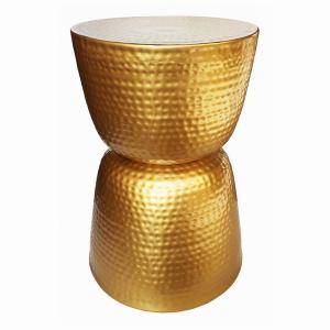 Plutus PBTH92735 Metal Stool - Gold In Gold Metal