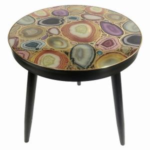 Plutus PBTH93416 Wood Decorative Table In Multi-colored Wood