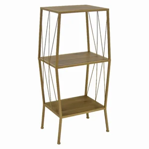 PBTH92130 | Plutus Brands Elegant Gold Metal Frame 3 Tier