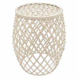 Plutus PBTH93114 Metal Plant Stand In White Metal