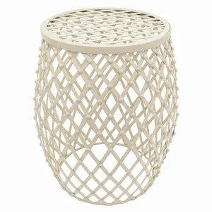 PBTH93114 | Plutus Brands Elegant White Metal Plant Stand