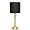 LT1076-GDB | All The Rages Inc Gold Tapered Table Lamp with