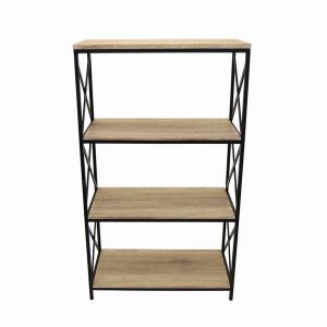 Plutus PBTH94503 Metalwood Plant Stand In Brown Metal