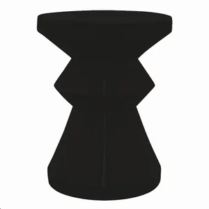 PBTH92329 | Plutus Brands Elegant Black Resin End Table by