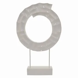 PBTH92150 | Plutus Brands Elegant White Resin Sculpture
