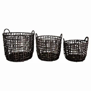 PBTH94708 | Plutus Brands Elegant Water Hyacinth Basket Set