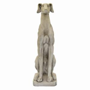 Plutus PBTH94009 Dog Sitting In Gray Resin