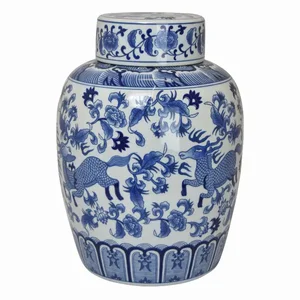 PBTH93409 | Plutus Brands Plutus Brands Blue Porcelain Jar