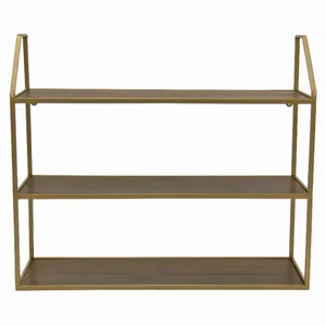 PBTH92074 | Plutus Brands Elegant Gold Metal Wall Storage