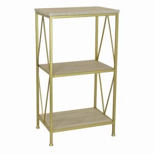 Plutus PBTH92818 Metal Plant Stand In Gold Metal