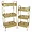PBTH94817 | Plutus Brands Elegant Gold Metal Planter Stand