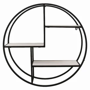 PBTH92066 | Plutus Brands Elegant Black Metal and Wood Wall