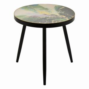 Plutus PBTH93417 Wood Decorative Table In Green Wood