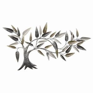 Plutus PBTH92183 Tree Wall Decor In Multi-colored Metal