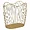 PBTH92100 | Plutus Brands Elegant Gold Metal Basket by