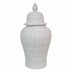 PBTH93527 | Plutus Brands Elegant White Porcelain Temple