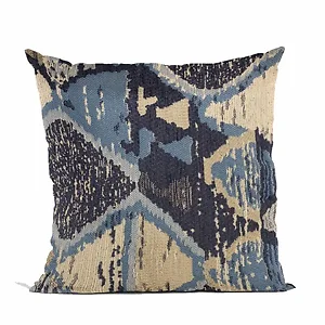 PBRA2480-2222-DP | Plutus Brands Luxury Abstract Blue Throw