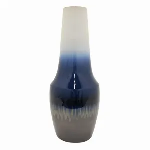 Plutus PBTH93609 Ceramic Vase In Blue Porcelain