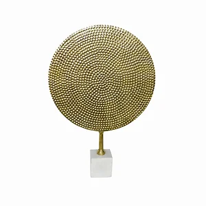 PBTH93801 | Plutus Brands Elegant Gold Metal Round