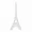 PBTH93841 | Plutus Brands Elegant White Resin Eiffel Tower