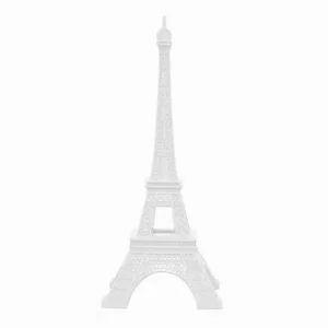 PBTH93841 | Plutus Brands Elegant White Resin Eiffel Tower