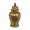 PBTH94374 | Plutus Brands Elegant Gold Porcelain Temple Jar