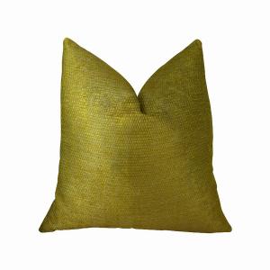 Plutus PBRAZ245-2020-DP Handmade Luxury Pillow In Metallic Citrine  Go