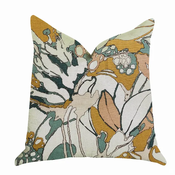 Plutus PBRA1359-2020-DP Luxury Camellia Floral Throw Pillow - Multi Co