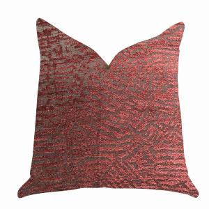 Plutus PBRA1405-2036-DP Crushed Wine Luxury Throw Pillow - Dark Red, 2