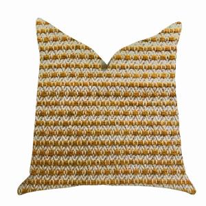 Plutus PBRA1315-2222-DP Luxury Brown Tones Braid Throw Pillow - 22