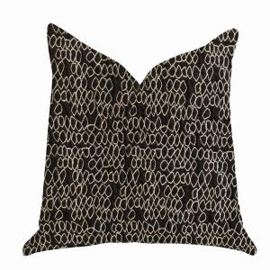 Plutus PBRA1370-1818-DP Plutus Carbonado Mine Luxury Throw Pillow In B