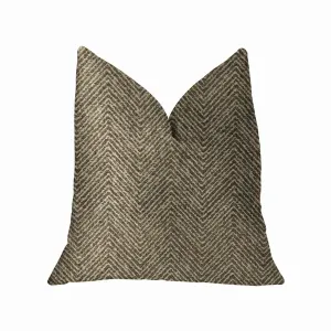 Plutus PBKR1920-2424-DP Plutus Hillside  Brown Luxury Throw Pillow