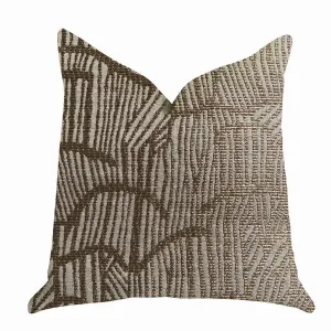 Plutus PBRA1339-1225-DP Plutus Metallic Bronze  Luxury Throw Pillow