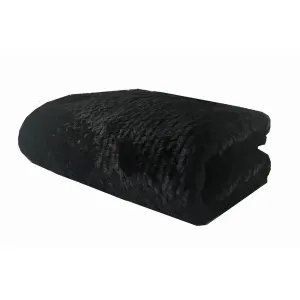 Plutus PBSF1447-108x90T Plutus Black Mink Faux Fur Luxury Throw