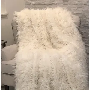 Plutus PBSF1421-6096-TC Plutus Mongolian Faux Fur Luxury Throw