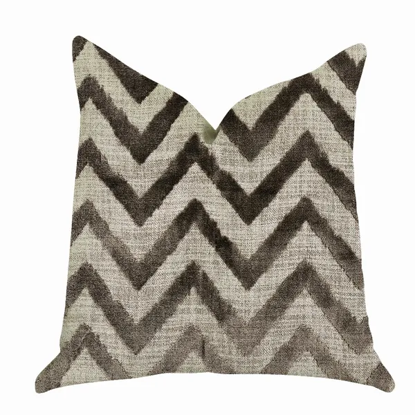 Plutus PBRA1392-2626-DP Plutus Oblique Zigzag Luxury Throw Pillow In B