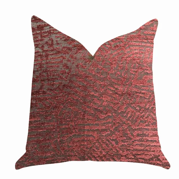 Plutus PBRA1405-1616-DP Plutus Crushed Wine Luxury Throw Pillow In Dar