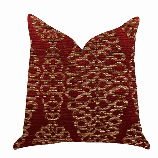 Plutus PBRA1380-2030-DP Plutus Sweet Henna Luxury Throw Pillow In Red 