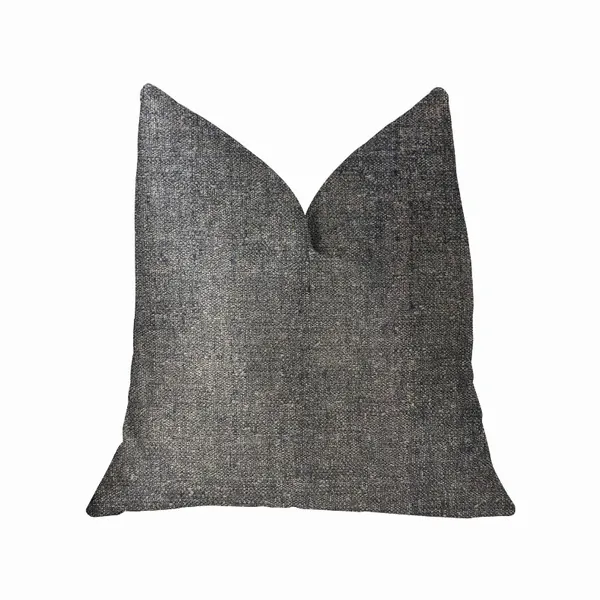 Plutus PBKR1979-1616-DP Plutus Deep Mantra Charcoal Luxury Throw Pillo