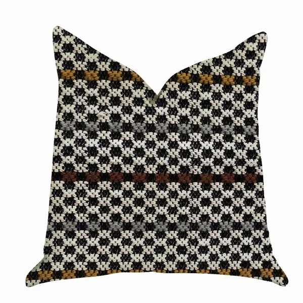 Plutus PBRA1373-1225-DP Plutus Poppy Chic Woven Luxury Throw Pillow In