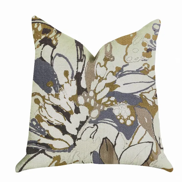 Plutus PBRA1358-2026-DP Plutus Camellia Floral Blue, Beige Tones Luxur