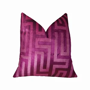 PBRAZ193-2020-DP | Plutus Brands Luxury Fuchsia Velvet Maze
