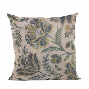 Plutus PBRA2442-2026-DP Plutus Blue Amazonian Floral Luxury Throw Pill