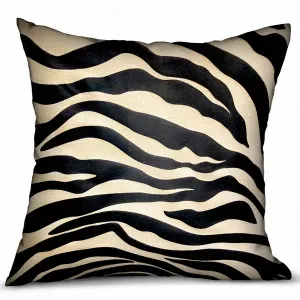 Plutus PBRA2342-1616-DP Plutus Black Zebra Black Animal Motif Luxury T